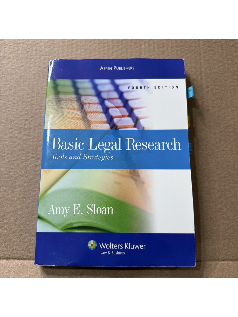 Basic Legal Research : Tools and Strategies Paperback Amy E. Sloa 4th Edition S1